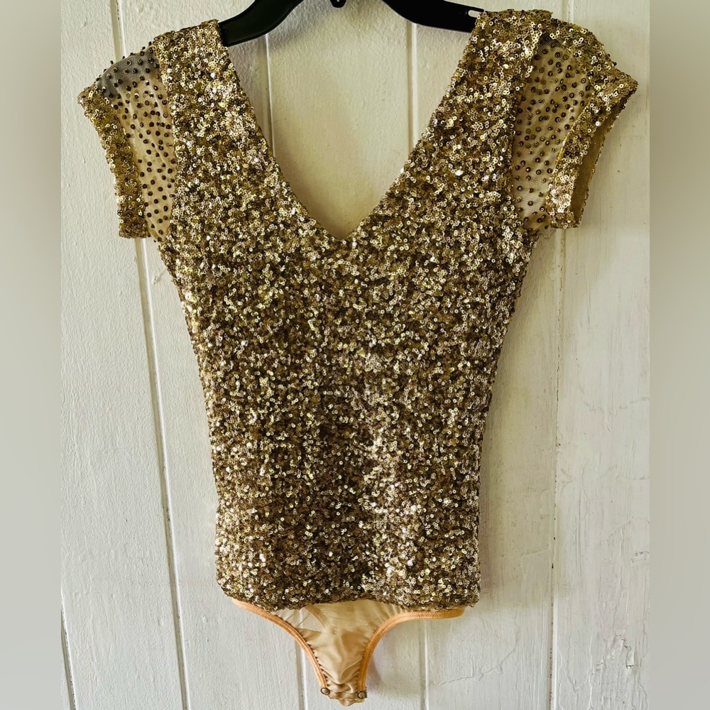 BCBG sequins bodysuit.